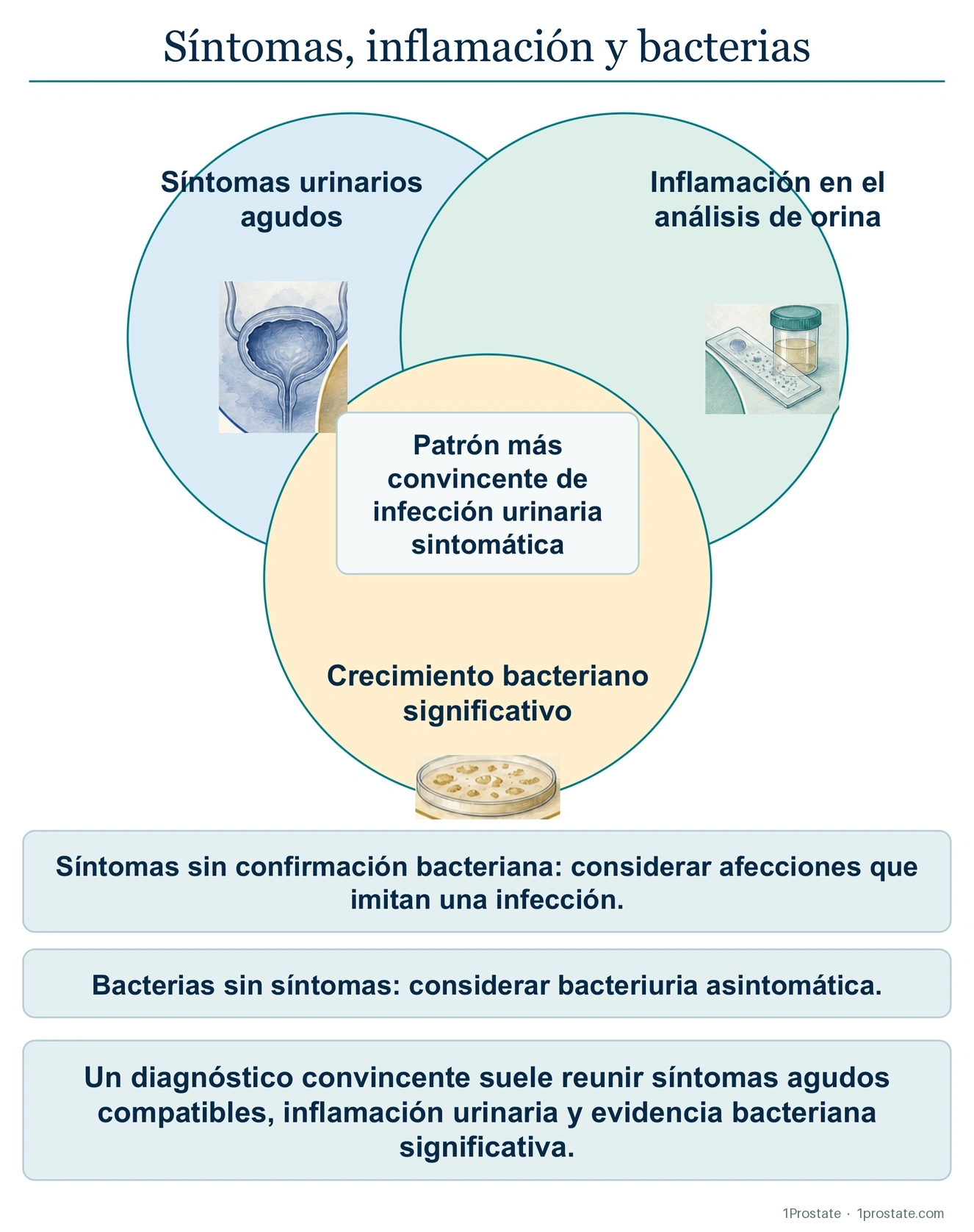 Síntomas, inflamación y bacterias