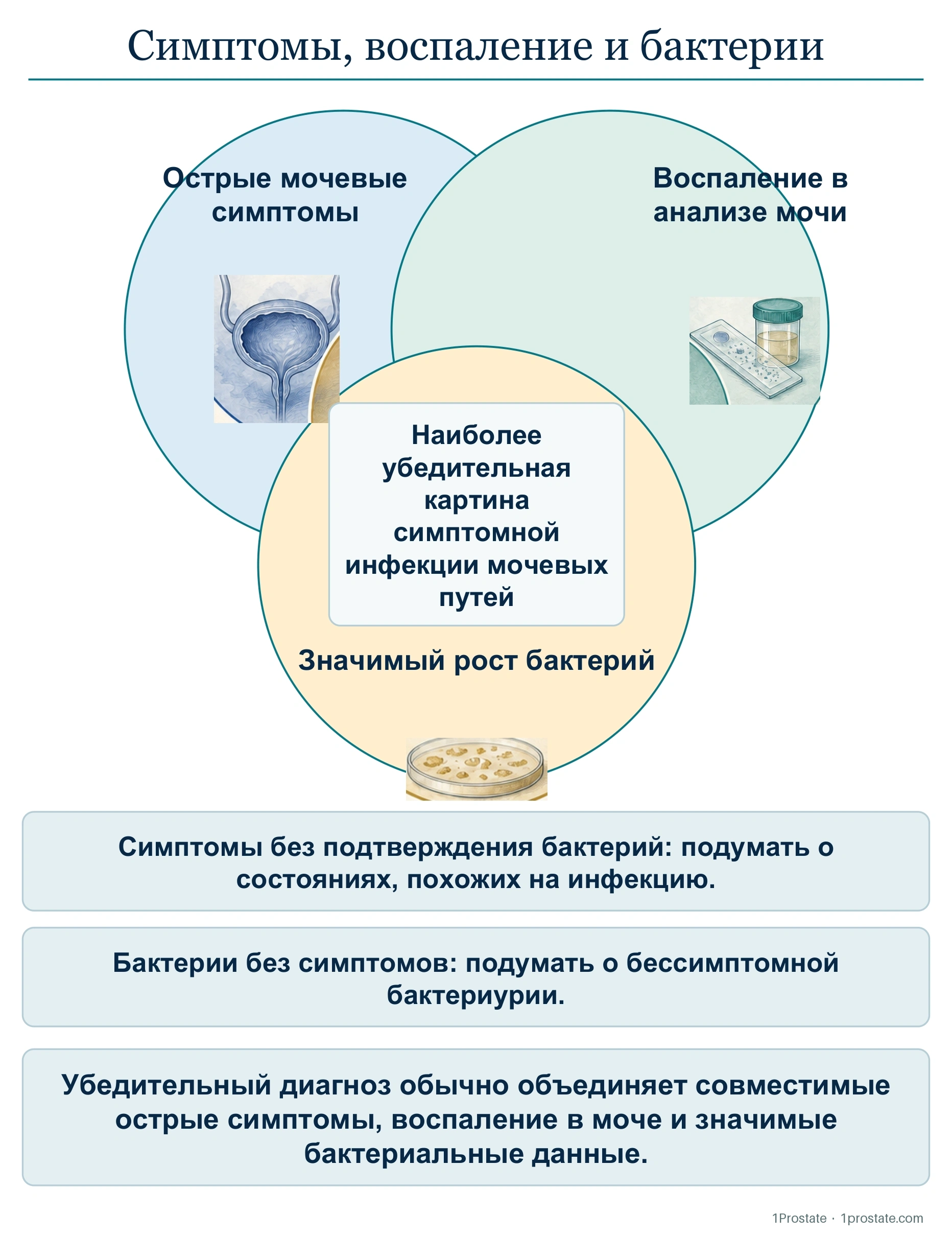 Симптомы, воспаление и бактерии