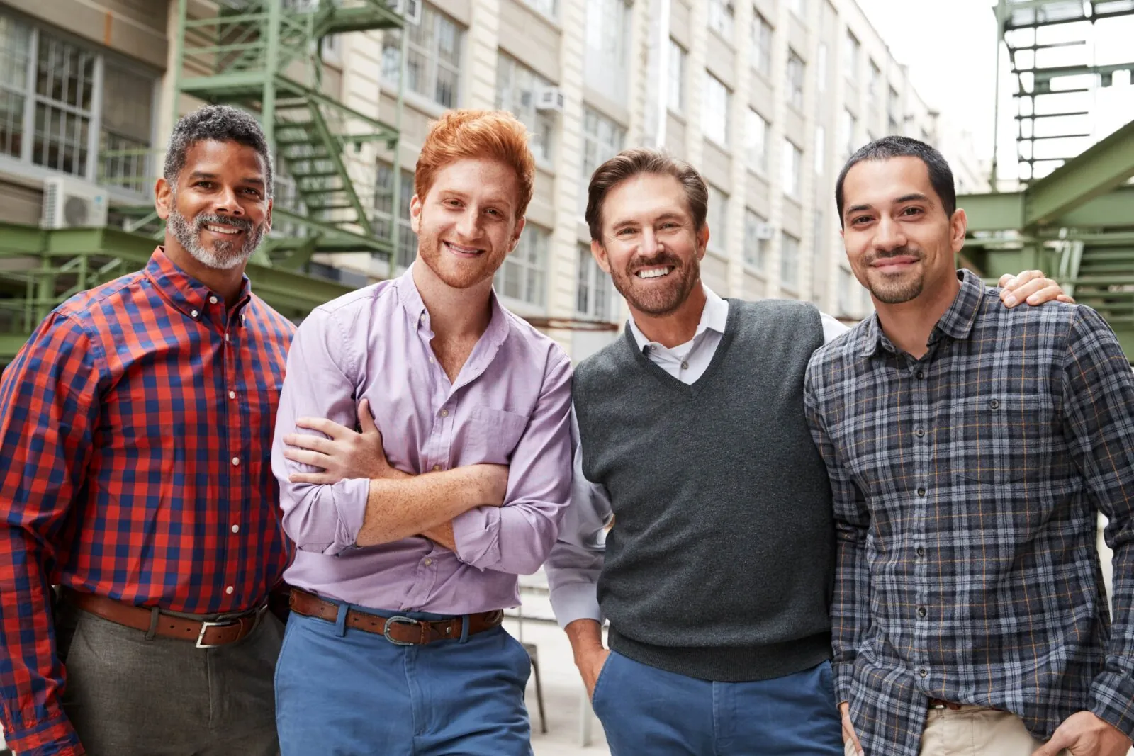 group of middle aged men