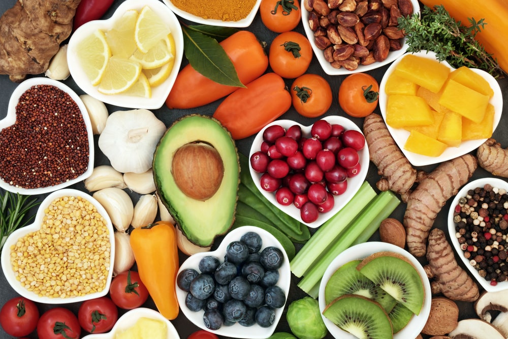 assorted healthy foods